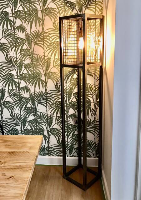 Industrial Rustic Vintage Floor Lamp With E27 Bulb By Designer Legs - image 1