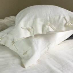 Linen Duvet Cover With Knot Ties , 40+ Linen Color Choices, Washed Linen, Soft Custom Size, Extra Large Duvet Cover - thumbnail 2