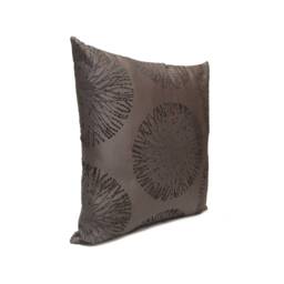 Charcoal Gray Pillow, Throw Pillow Cover, Decorative Cushion Pillowcase, Velvet Design, Toss Satin Blend - thumbnail 2