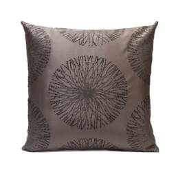 Charcoal Gray Pillow, Throw Pillow Cover, Decorative Cushion Pillowcase, Velvet Design, Toss Satin Blend