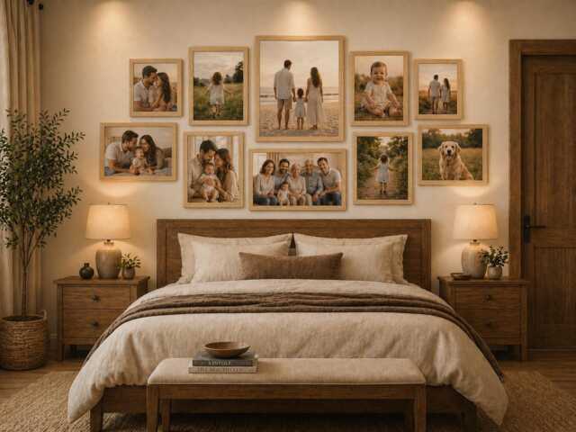 "Oak 10 Piece Multi Picture Frame - Photo Collage Wall Art Table Set Frames Comes With 10x8""/8x6"" 7x5""/ 6x4" - image 1