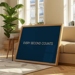 Every Second Counts Print - The Bear Motivational Poster Chef Gift The Bear Tv Show A4 - thumbnail 3