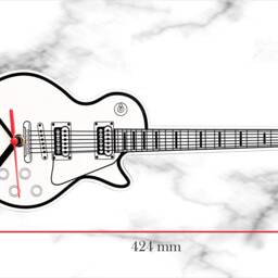 Guitar Clock White Acrylic - thumbnail 2