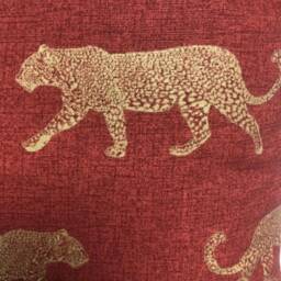 1 X Fryetts Leopard Burnt Orange Gold Wild Cat Scatter Pillow Cushion Cover - thumbnail 2