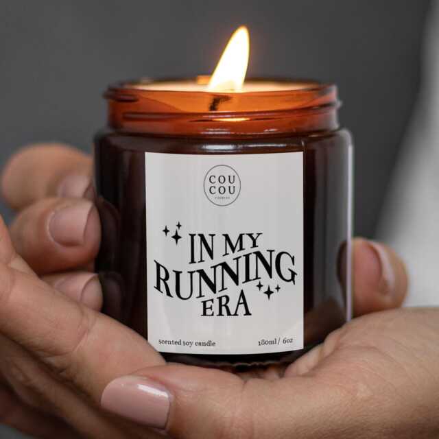 In My Running Era Candle, Gifts For Her, Birthday Christmas Colleague - image 1