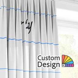 Letter Custom Text Personalised Blackout Eyelet Curtains Add Your Own Message Meaningful Gift For Loved One Family Friend Bedroom Home Decor - thumbnail 3