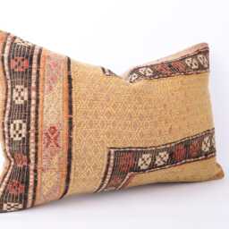 16x24 Kilim Lumbar Pillow Cover Turkish Wool Cushion - thumbnail 3