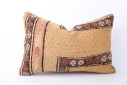 16x24 Kilim Lumbar Pillow Cover Turkish Wool Cushion