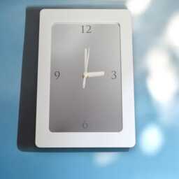 Custom Colour Frame Mirrored Rectangular Clocks - Silent Sweep Movement. Bespoke Sizes & Engravings - thumbnail 2