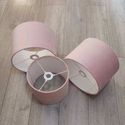 New Hq Modern Blush Pink Soft Velvet Table & Ceiling Lamp Shade Pendant Multi Sizes & Drum, Hexagon, Rounded Square, Tapered - thumbnail 2