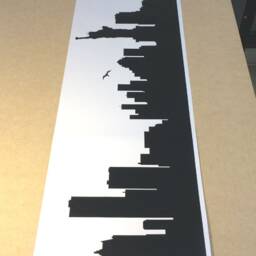 New York Skyline Wall Decal, Sticker, City Silhouette Decal - thumbnail 3