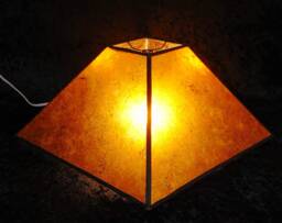 Lamp Shade Amber Or Silver Mica 16