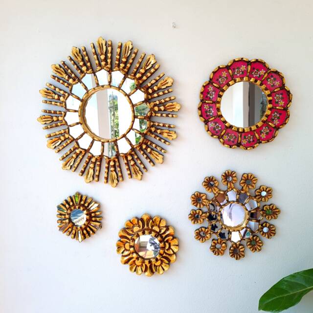 "Peruvian Mirrors ""Concha Fuchsia" - image 1