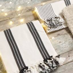 Bath Towels Gift Set, For Christmas, For Mother, , Boho Gift Set, Spa Hammam Christmas Set - thumbnail 2