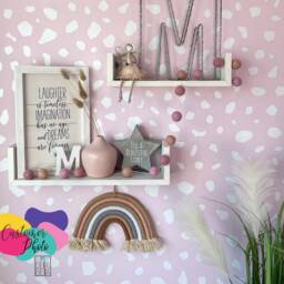 Dalmatian Wall Stickers 320x White Spots Dots Decals Hand Drawn Irregular Polka Dot Decor Girls Bedroom Nursery - thumbnail 2