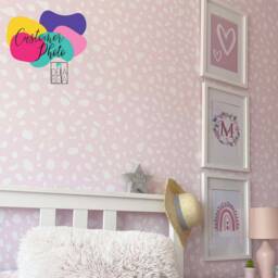 Dalmatian Wall Stickers 320x White Spots Dots Decals Hand Drawn Irregular Polka Dot Decor Girls Bedroom Nursery - thumbnail 3