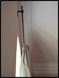 Hand-Forged Curtain Rod With 2 Brackets, Forged Rod, Custom-Made Iron Hand-Forged - thumbnail 3