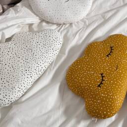 Polka Dot Cloud Pillow For Nursery Decor, Baby Cushion Shower Gift Newborn Boy Girl Gender Neutral Throw Kids Room Children Bed Teepee - thumbnail 4