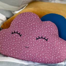 Polka Dot Cloud Pillow For Nursery Decor, Baby Cushion Shower Gift Newborn Boy Girl Gender Neutral Throw Kids Room Children Bed Teepee - thumbnail 2