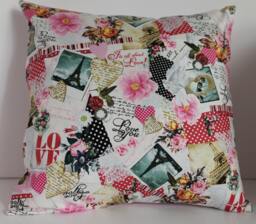12x12 Love Vintage Style Decorative Pillow - thumbnail 1