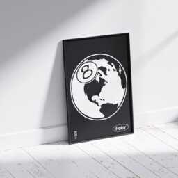 8 Ball Print Wall Art Poster For Bedroom, Trendy Retro Posters Room Decor - thumbnail 3