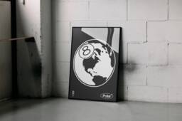 8 Ball Print Wall Art Poster For Bedroom, Trendy Retro Posters Room Decor - thumbnail 1