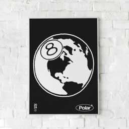 8 Ball Print Wall Art Poster For Bedroom, Trendy Retro Posters Room Decor - thumbnail 2