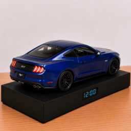 Ford Mustang Gt Alarm Clock - Realistic Engine Sound, Working Headlights, Handmade, Car Enthusiast Gift - thumbnail 3