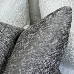 steel Grey Textured Cushion Cover, Perfect Pillow Cover For Charcoal Sofa Or Bed, Decorative Throw Pillow, Designer John Lewis - thumbnail 3
