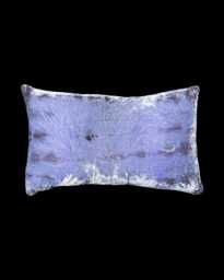 Lavender Purple Velvet Lumbar Pillow Cover, Tie Dye Decorative Pillow, Handmade - thumbnail 1