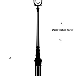 Paris Street Lamp Wall Decal 19Th Century Haussmann Style - thumbnail 3