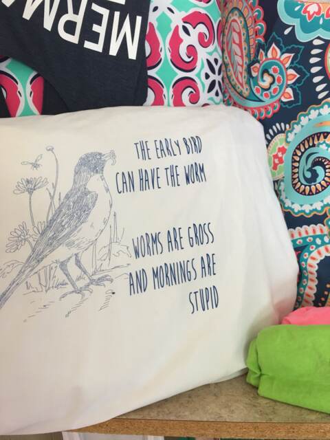 Early Bird Pillowcase, Worms Are Stupid Pillowcase - image 1