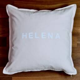 Pillow. Cushion Cover. Personalized. Pink. 50x50. Cotton. Christmas Gift. Individually - thumbnail 3