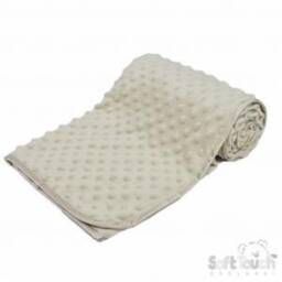 Personalised Embroidered Coffee Baby Blanket - New Gift Pram - thumbnail 4
