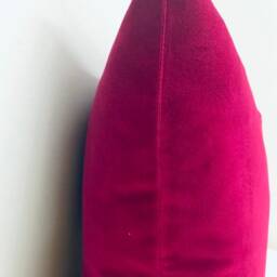 Luxury Dark Fuchsia Velvet Pillow Cover Decorative Throw Cushion - thumbnail 2