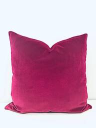 Luxury Dark Fuchsia Velvet Pillow Cover Decorative Throw Cushion - thumbnail 1
