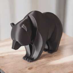 Minimalistically Designed Bear Sculpture, Grizzly, Minimalist, Figure, Art - thumbnail 2
