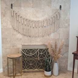 Macrame Wall Hanging Bohemian Garland Boho Nursery Decor Baby Girl Room Bedroom Wedding Tassels First Birthday - thumbnail 1