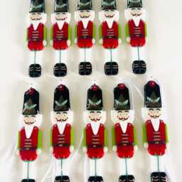 Fused Glass Nut Cracker Toy Solider Christmas Decoration, Tree Decor, Cornish Fused Glass - thumbnail 2