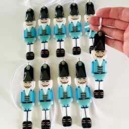 Fused Glass Nut Cracker Toy Solider Christmas Decoration, Tree Decor, Cornish Fused Glass - thumbnail 3