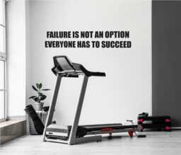 Failure Is Not An Option Wall Decor Vinyl Decal Gym Workout Motivation Quote 348 - thumbnail 1