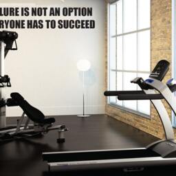 Failure Is Not An Option Wall Decor Vinyl Decal Gym Workout Motivation Quote 348 - thumbnail 3