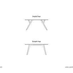 The Line Edition Rectangle Coffee Table - Midcentury Modern Customizable - thumbnail 4
