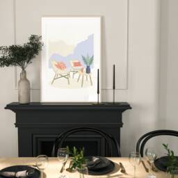 Neutral Wall Prints, Botanical Bedroom Flower Poster, Green, Beige Home Decor, Garden Art Cactus, Set Of 3 Prints - thumbnail 3
