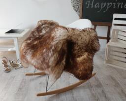 Sheepskin Mouflon Throw Genuine Leather Sheep Skin Decorative Rug 50'' X 30 - thumbnail 1
