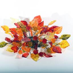Wall Sconce Lighting With Warm Color Flowers & Leaves For Hall Living Room, Toilet Over A Mirror - thumbnail 2