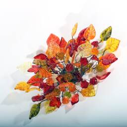 Wall Sconce Lighting With Warm Color Flowers & Leaves For Hall Living Room, Toilet Over A Mirror - thumbnail 4