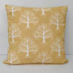 Yellow Great Oak Tree Cushion Cover, Double-Sided Geometric Iliv Fabric - thumbnail 3