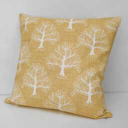 Yellow Great Oak Tree Cushion Cover, Double-Sided Geometric Iliv Fabric - thumbnail 2