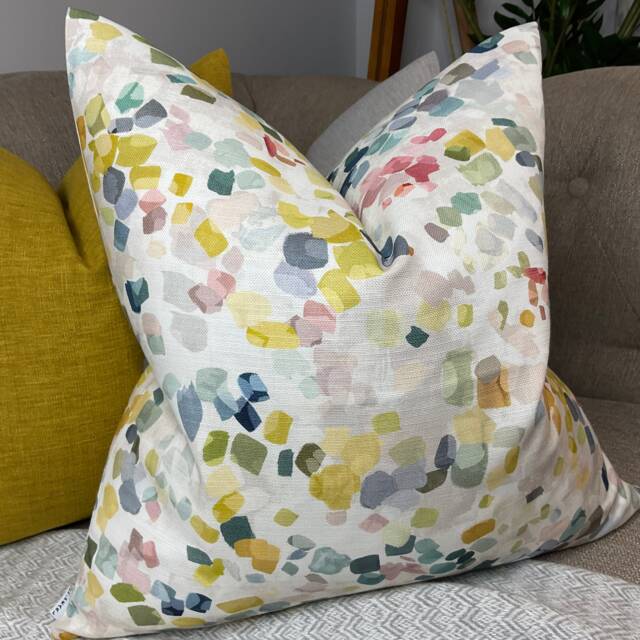 John Lewis & Partners Dapple Fabric Multicoloured - Abstract Cushion Cover, Decorative Pillow For Sofa Bed , Double Sided Made in UK - image 1